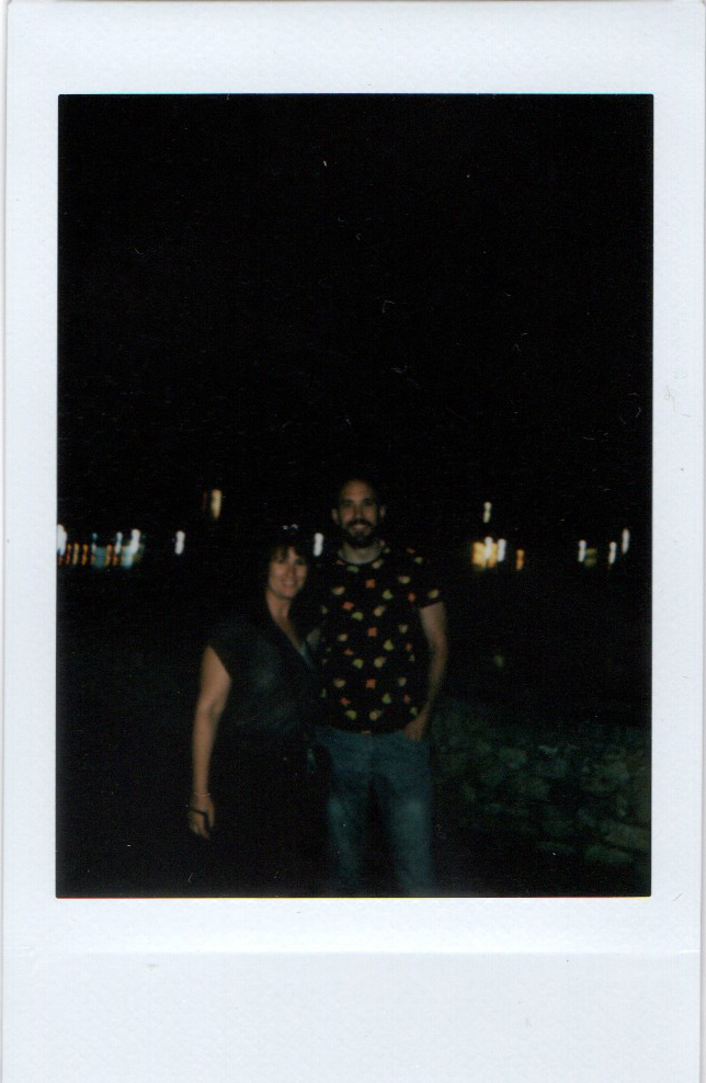 Foto de la pareja de noche